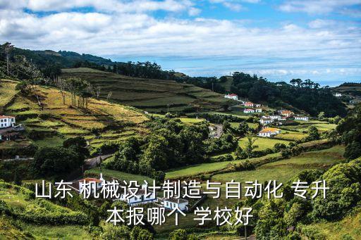  山東 機(jī)械設(shè)計(jì)制造與自動(dòng)化 專升本報(bào)哪個(gè) 學(xué)校好