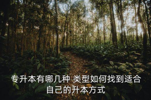  專升本有哪幾種 類型如何找到適合自己的升本方式