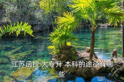  江蘇函授 大專(zhuān)升 本科的途徑有哪些