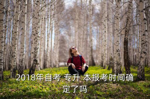 2018年自考 專(zhuān)升 本報(bào)考時(shí)間確定了嗎