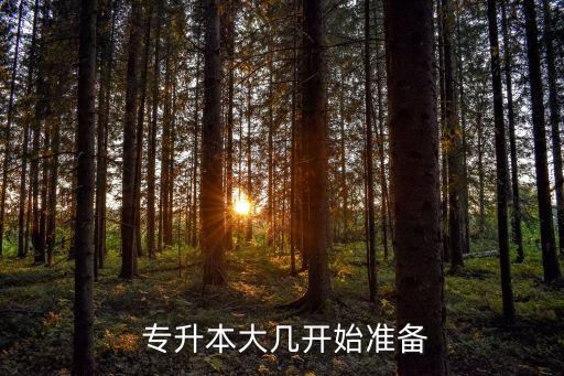  專升本大幾開始準(zhǔn)備