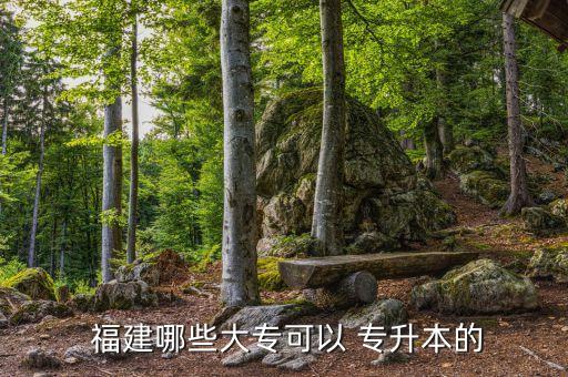  福建哪些大專可以 專升本的