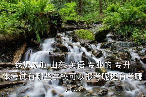 我想?yún)⒓?山東 英語(yǔ) 專(zhuān)業(yè)的 專(zhuān)升本考試有哪些學(xué)?？梢詧?bào)考呢還有考哪幾...