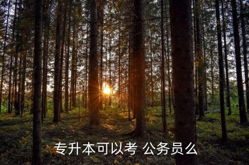 考公務員專升本,專升本考試和公務員考試不同之處在于兼容性