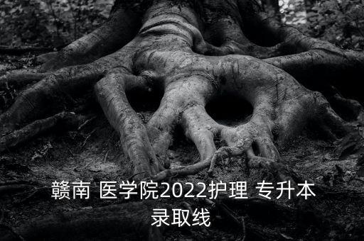  贛南 醫(yī)學(xué)院2022護(hù)理 專(zhuān)升本錄取線