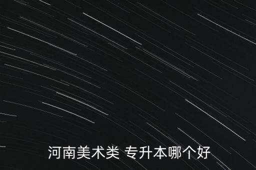  河南美術(shù)類 專升本哪個(gè)好