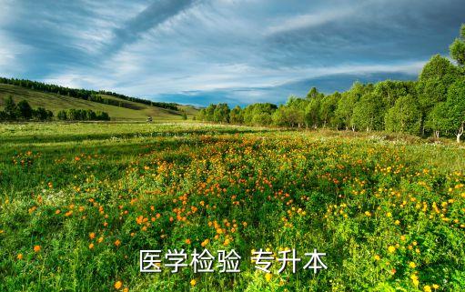 醫(yī)學(xué)檢驗 專升本