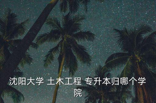 土木工程專(zhuān)業(yè)專(zhuān)升本,沈陽(yáng)大學(xué)土木工程-2專(zhuān)升本學(xué)制兩年