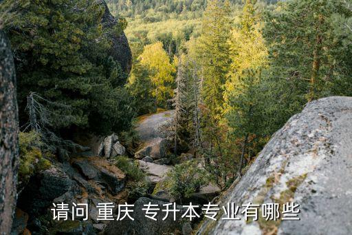 請(qǐng)問 重慶 專升本專業(yè)有哪些