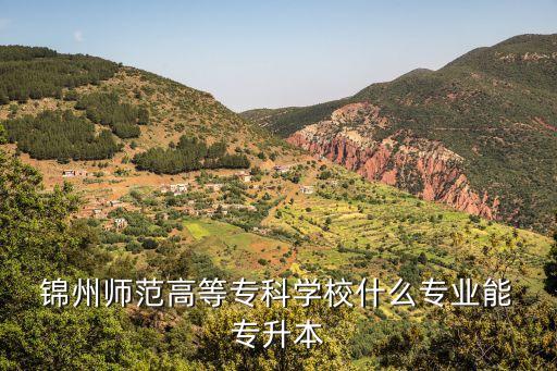  錦州師范高等?？茖W(xué)校什么專業(yè)能 專升本