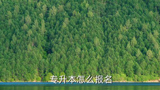  專(zhuān)升本怎么報(bào)名