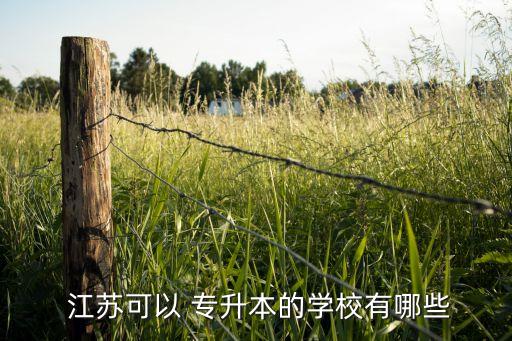 江蘇專升本的院校及專業(yè),江蘇專升本學校名單出爐!