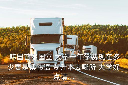  韓國(guó)首爾國(guó)立 大學(xué)一年學(xué)費(fèi)現(xiàn)在多少要是讀韓語 專升本去哪所 大學(xué)好點(diǎn)請(qǐng)...