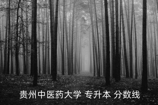  貴州中醫(yī)藥大學(xué) 專(zhuān)升本 分?jǐn)?shù)線
