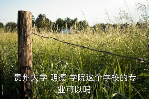 貴州大學(xué)明德學(xué)院專升本,貴州明德學(xué)院是一所本科(專科)學(xué)院