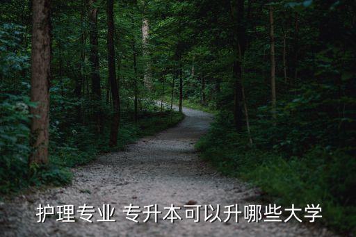  護(hù)理專(zhuān)業(yè) 專(zhuān)升本可以升哪些大學(xué)