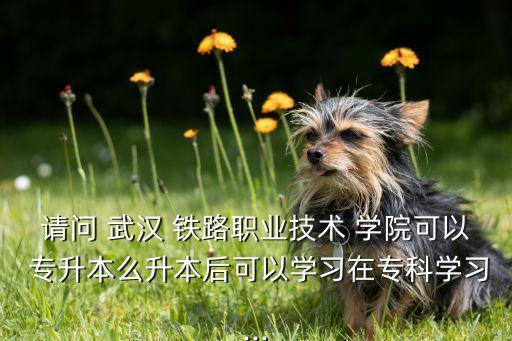 請(qǐng)問 武漢 鐵路職業(yè)技術(shù) 學(xué)院可以 專升本么升本后可以學(xué)習(xí)在?？茖W(xué)習(xí)...