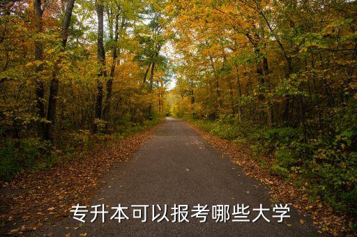  專升本可以報(bào)考哪些大學(xué)