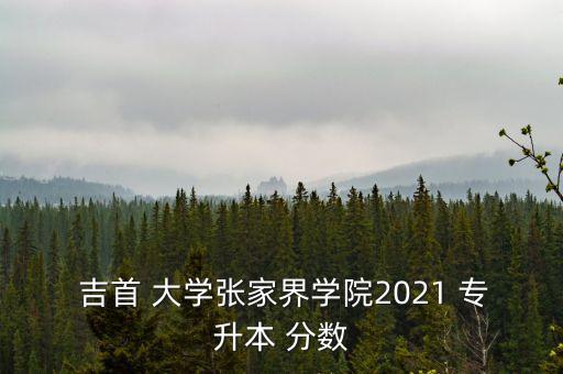  吉首 大學(xué)張家界學(xué)院2021 專升本 分?jǐn)?shù)
