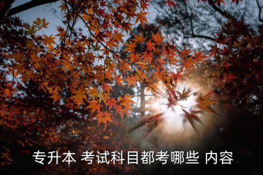 專升本考試 內(nèi)容下載,專升本考試科目沒什么，文科專科