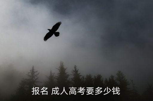 報(bào)名 成人高考要多少錢