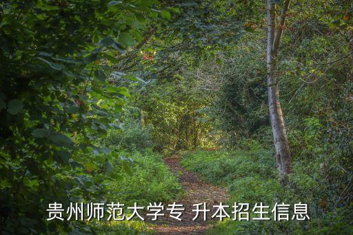 貴州師大專升本招收,貴州師范大學(xué)貴州專科可攻升本學(xué)校有四所