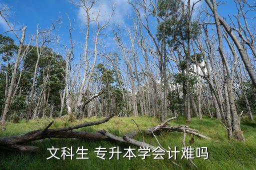專升本的會計學難嗎,會計專升本有哪些選擇?
