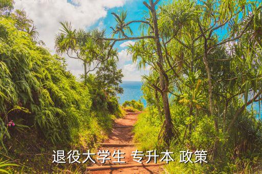 退役大學(xué)生 專(zhuān)升本 政策