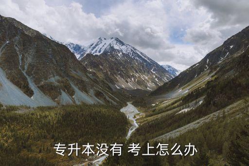  專升本沒(méi)有 考上怎么辦