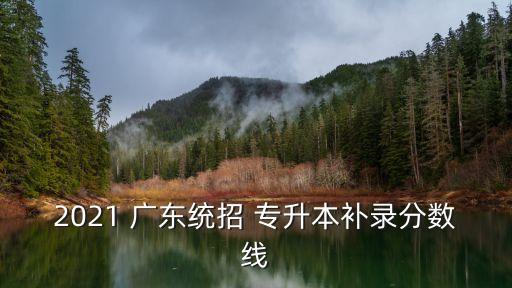 2021 廣東統(tǒng)招 專升本補(bǔ)錄分?jǐn)?shù)線