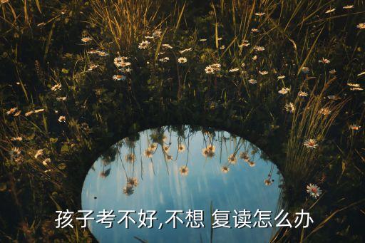  孩子考不好,不想 復讀怎么辦