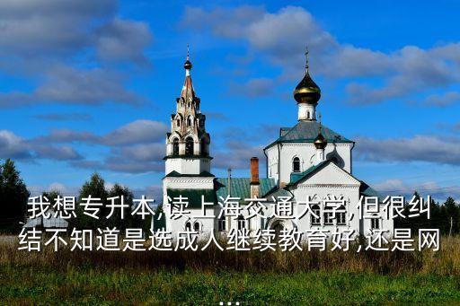 我想專升本,讀上海交通大學,但很糾結(jié)不知道是選成人繼續(xù)教育好,還是網(wǎng)...