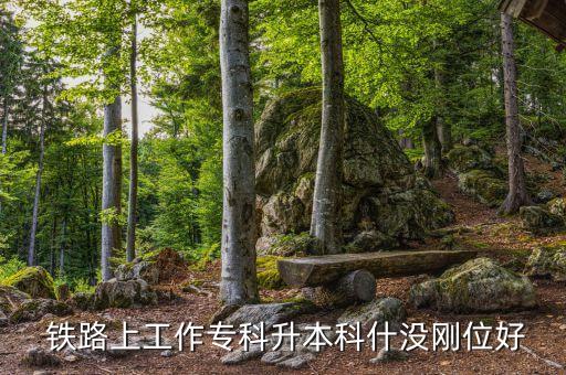  鐵路上工作專科升本科什沒剛位好