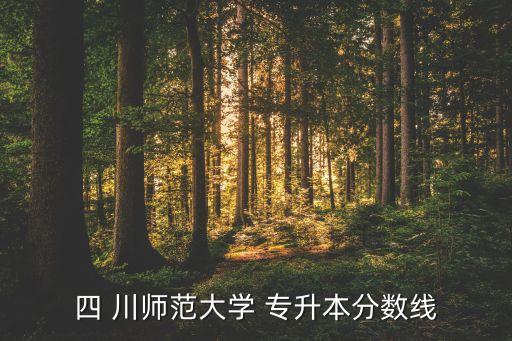 四 川師范大學(xué) 專(zhuān)升本分?jǐn)?shù)線
