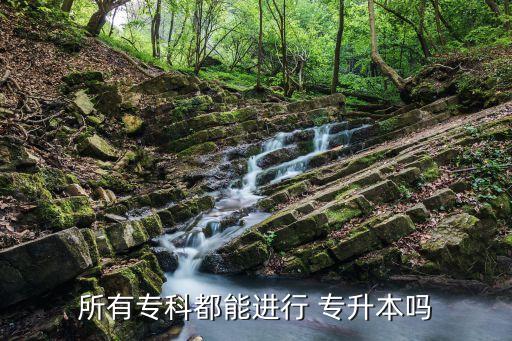 所有?？贫寄苓M行 專升本嗎