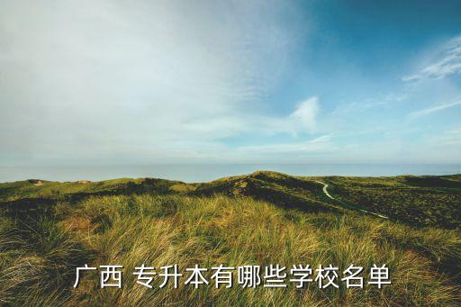 廣西專(zhuān)升本好的,廣西專(zhuān)升本哪些學(xué)?？梢詧?bào)名參加?