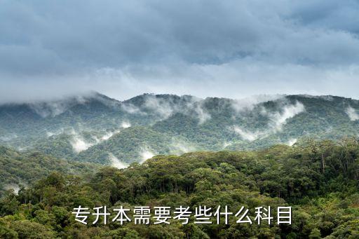  專升本需要考些什么科目