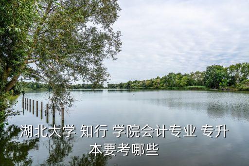 湖北大學(xué) 知行 學(xué)院會(huì)計(jì)專(zhuān)業(yè) 專(zhuān)升本要考哪些