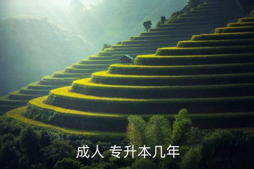  成人 專(zhuān)升本幾年