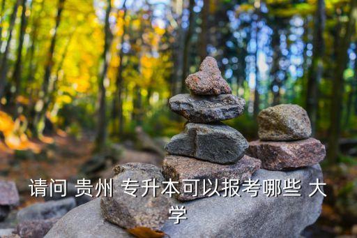 請(qǐng)問 貴州 專升本可以報(bào)考哪些 大學(xué)