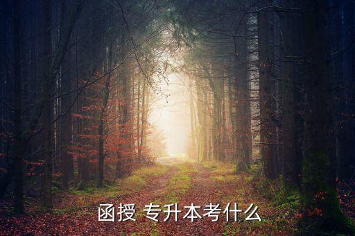  函授 專(zhuān)升本考什么