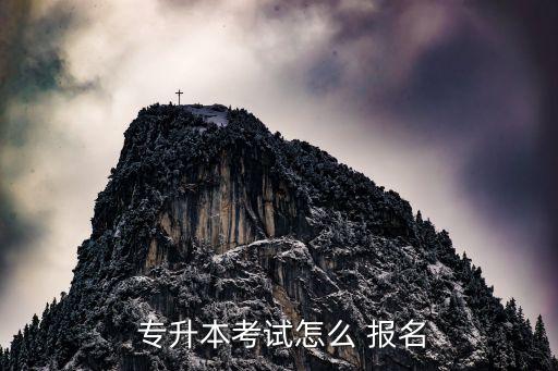  專升本考試怎么 報(bào)名