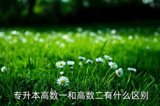 函授專升本高等數(shù)學(xué)二,專升本高數(shù)一和?？粕膮^(qū)別在于哪里?