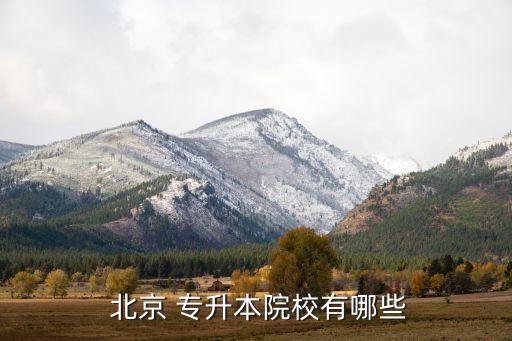 北京專升本大學(xué)有哪些學(xué)校,中國(guó)多所大學(xué)提供專升本招生計(jì)劃