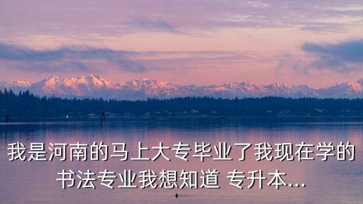 書法學(xué)專升本,本地還有哪些學(xué)?？蓤?bào)名呢!