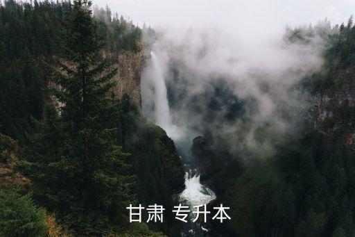 甘肅教育在線專升本,甘肅專升本考什么大學?