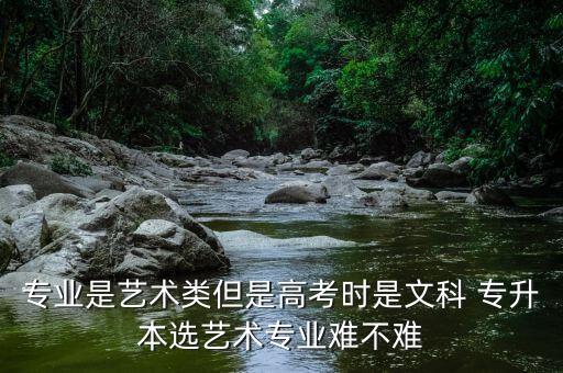 專(zhuān)業(yè)是藝術(shù)類(lèi)但是高考時(shí)是文科 專(zhuān)升本選藝術(shù)專(zhuān)業(yè)難不難