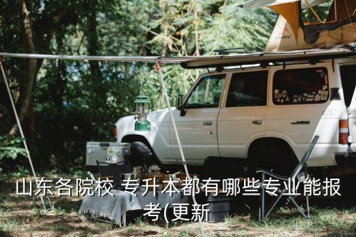 山東各院校 專升本都有哪些專業(yè)能報(bào)考(更新