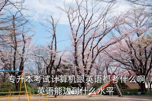  專升本考試計算機(jī)跟英語都考什么啊英語能達(dá)到什么水平