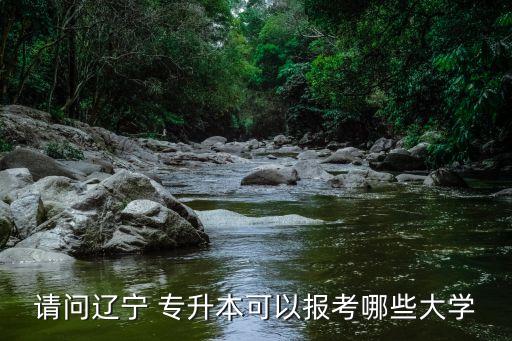 請(qǐng)問(wèn)遼寧 專(zhuān)升本可以報(bào)考哪些大學(xué)